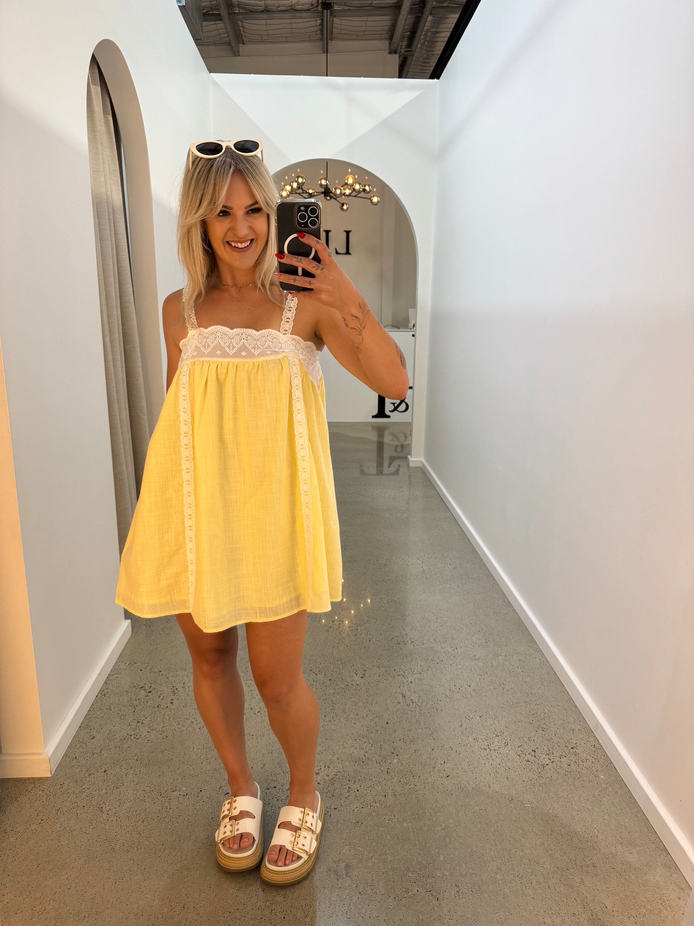 BY FRANKIE / LEMON LACE DRESS / 747