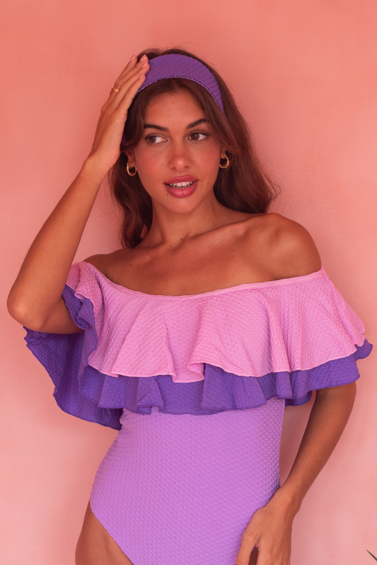 INFAMOUS SWIM / MIRANDA ONE PEICE / LILAC CRYSTAL