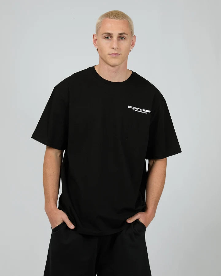SILENT THEORY / ESSENTIAL THEORY TEE / BLACK / 40X0114