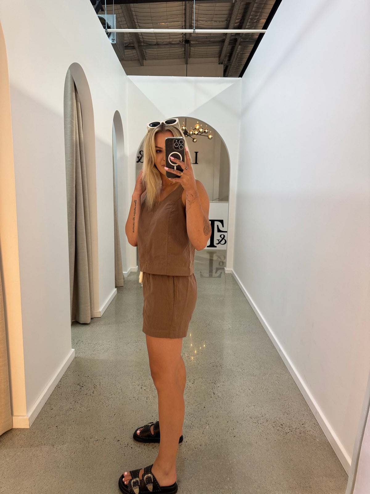 BY FRANKIE / CHOC STITCH SHORTS / 79-1
