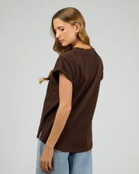 SILENT THEORY / ESSENTIAL TEE / CHOCOLATE/ 60X5433