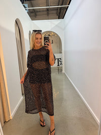 BY FRANKIE / BLACK SEQUIN DRESS / 699-3