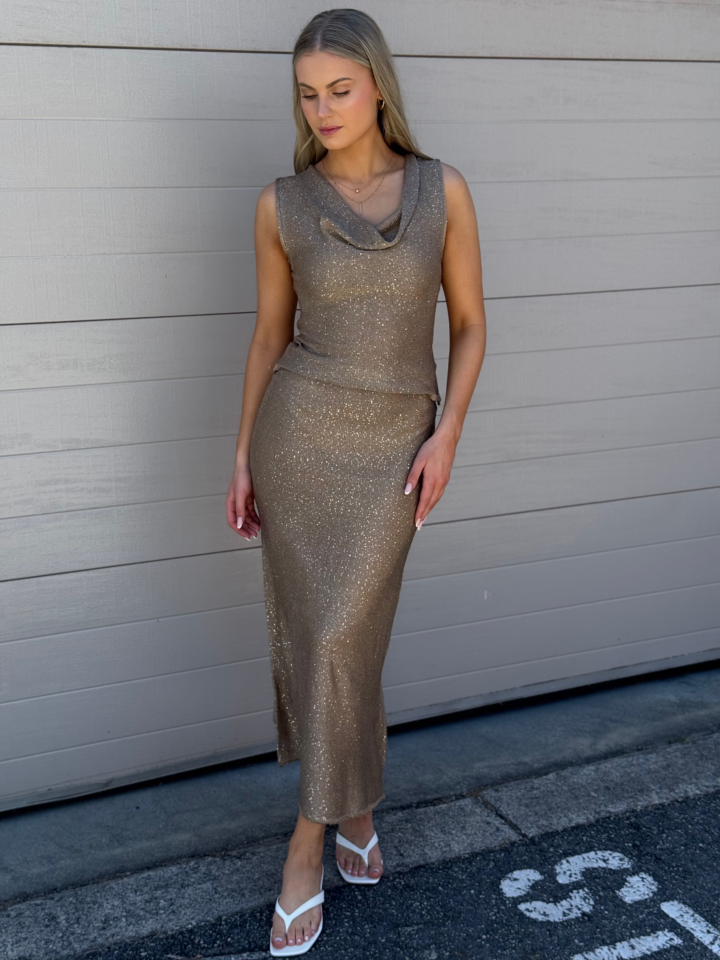 PAPER HEART / NORA SKIRT / GOLD / PH12834