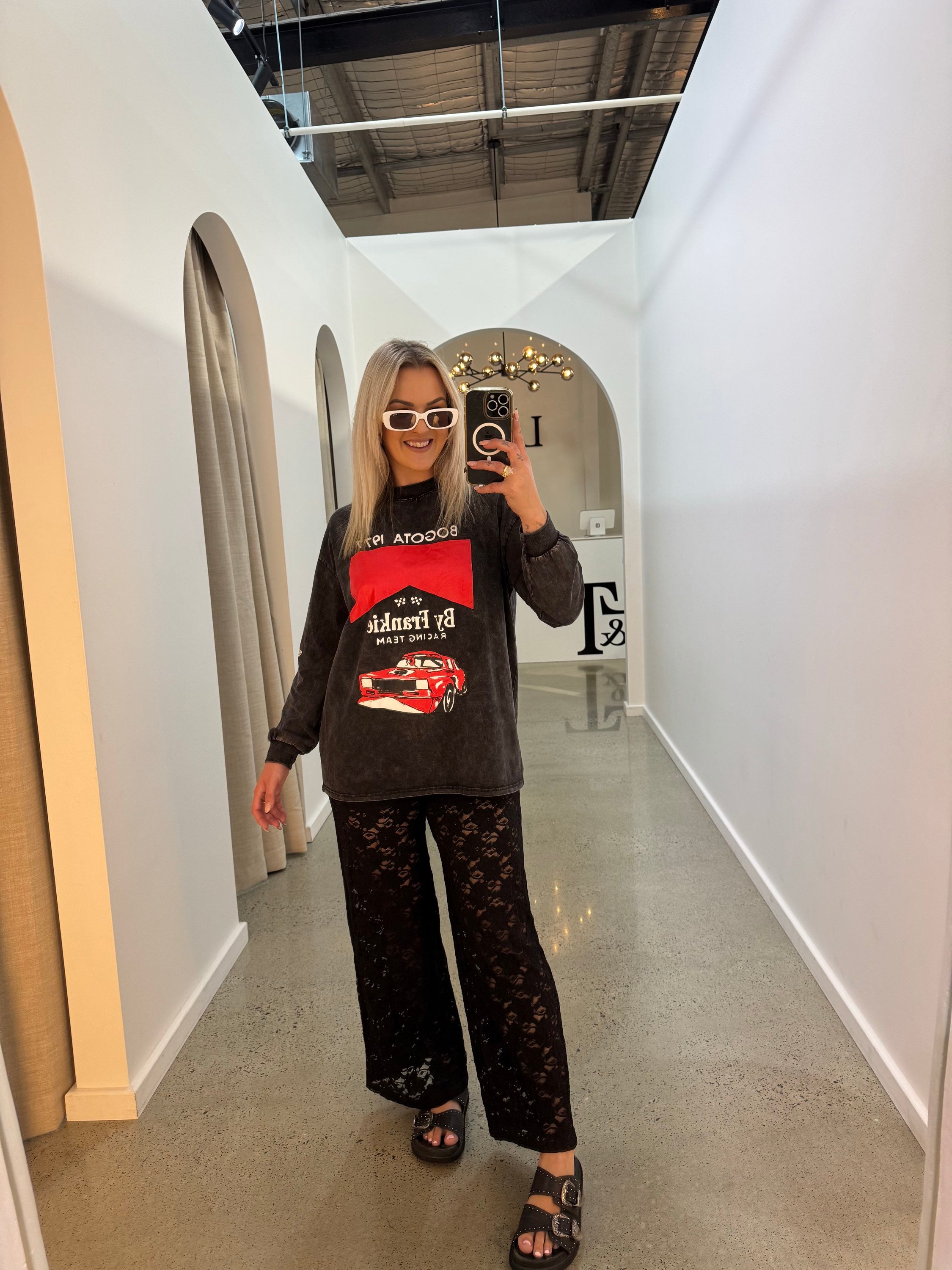 BY FRANKIE / BOGOTÁ RACING LS TEE / ACID WASH / 789-5