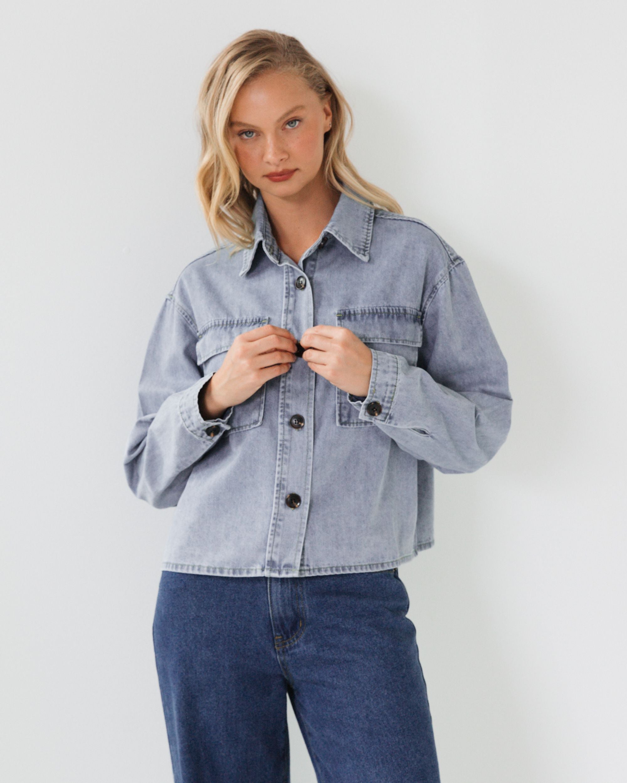 WHITE CLOSET / DION DENIM JACKET/ TF11635