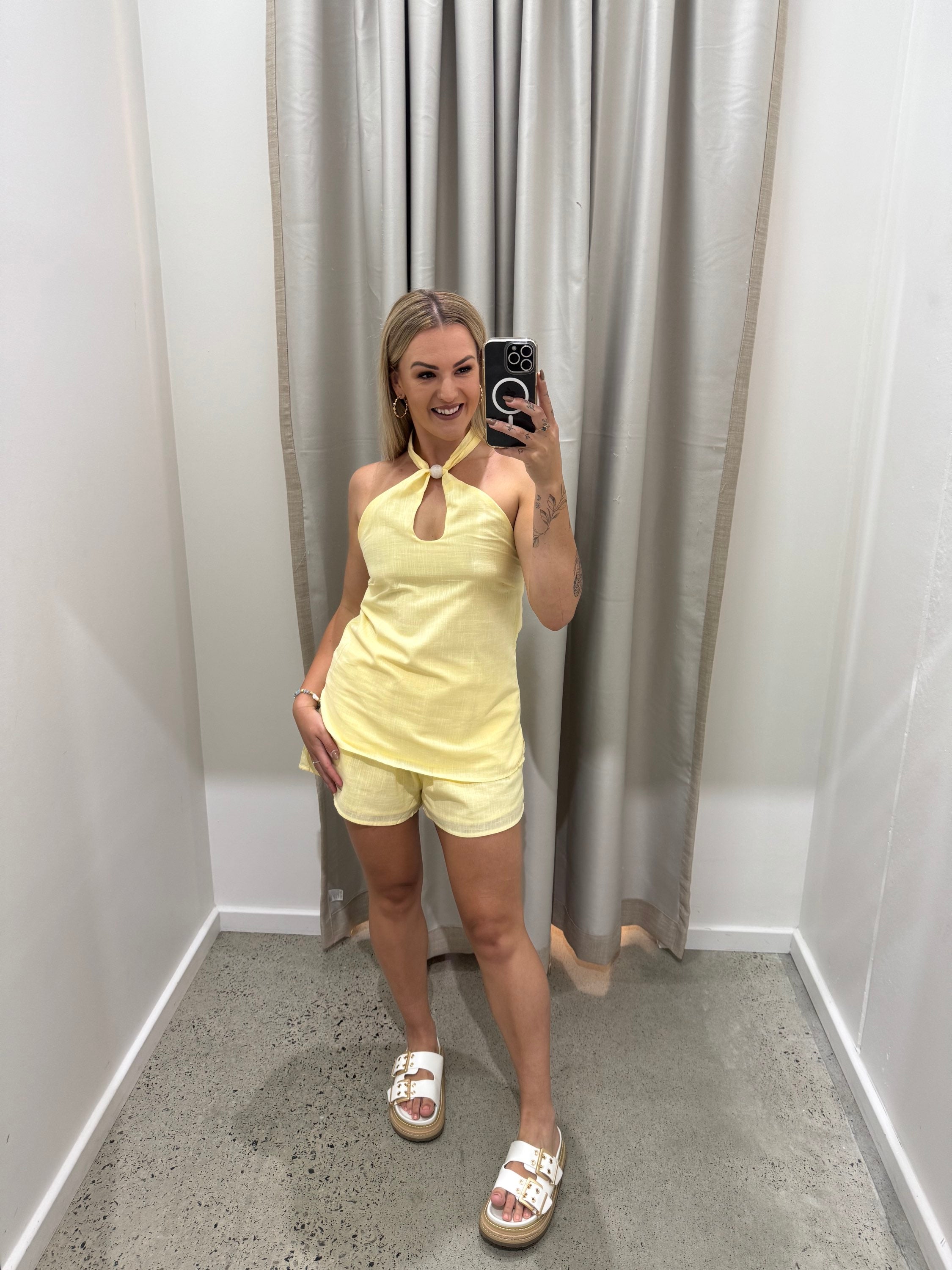 BY FRANKIE / LEMON BEAD SHORTS / 741-4