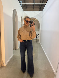 BY FRANKIE / BEIGE FAX SUEDE JACKET / 889-3
