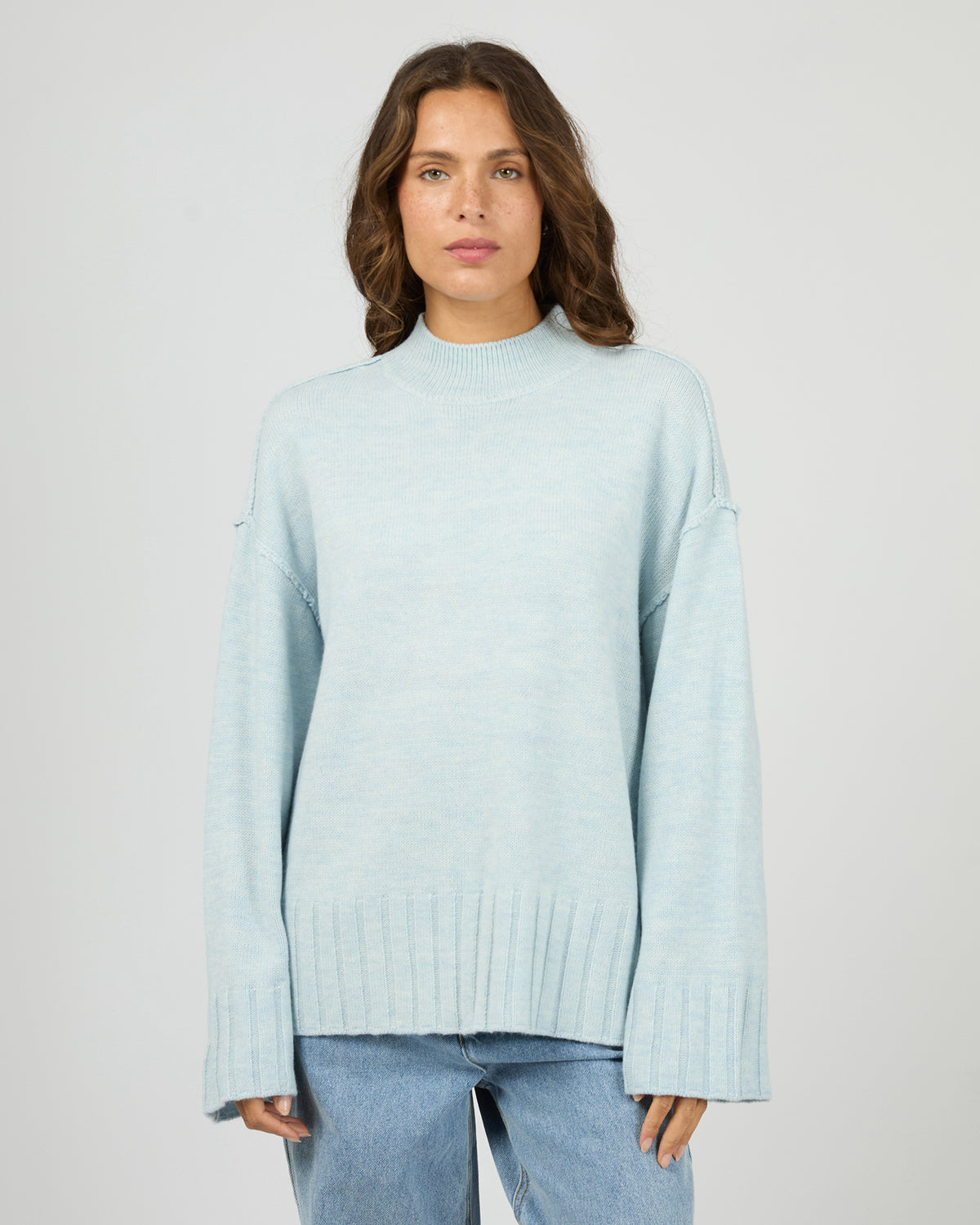 SILENT THEORY / LOTUS KNIT JUMPER / 60X5448.LBU