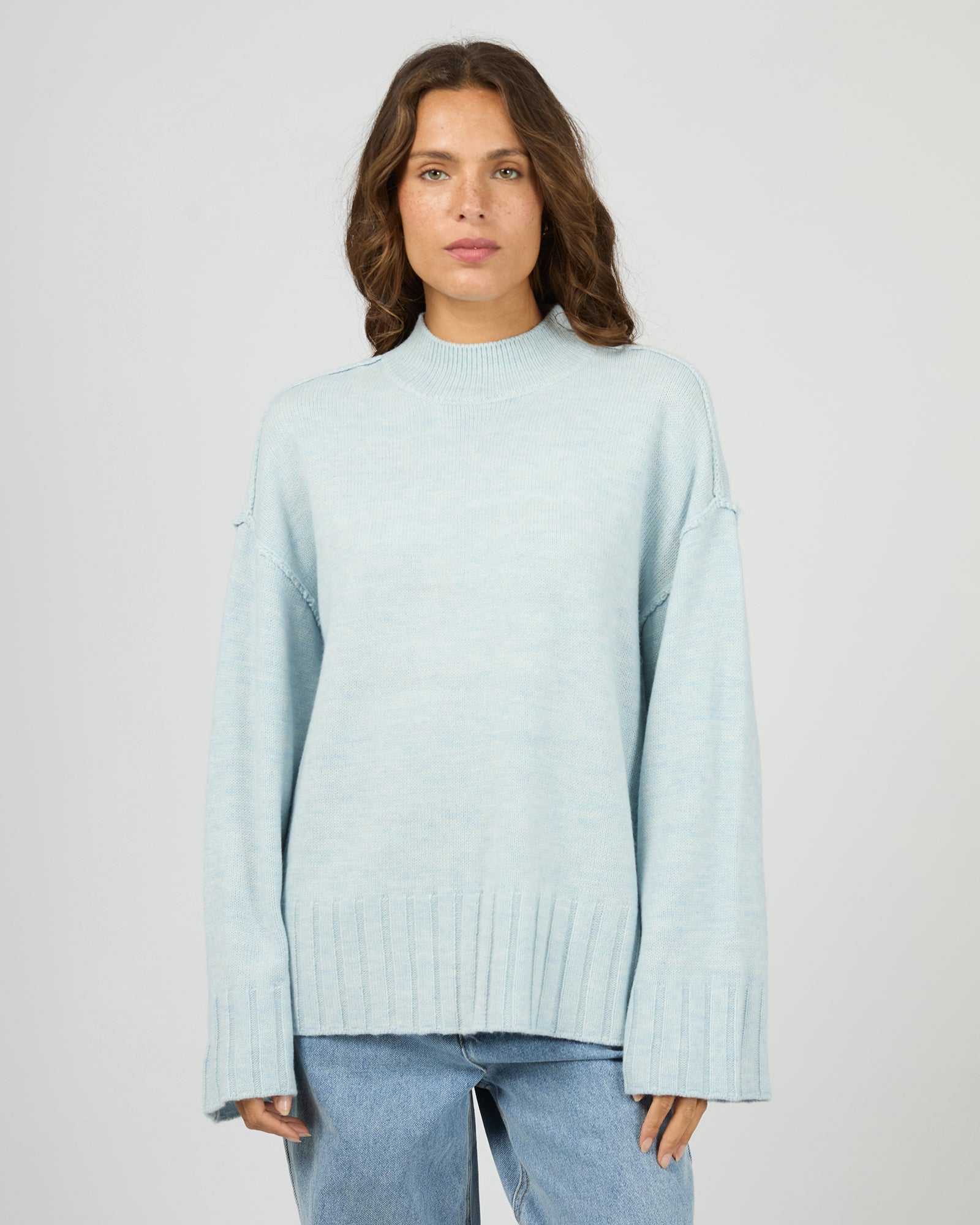 SILENT THEORY / LOTUS KNIT JUMPER / 60X5448.LBU
