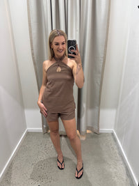 BY FRANKIE / CHOCOLATE BEAD SHORTS / 741-2