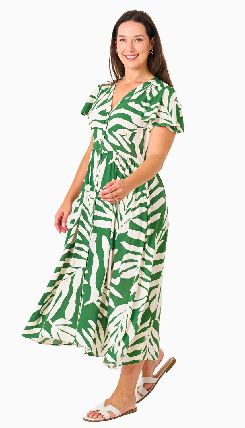 BOHO AUSTRALIA / VILANVEVA DRESS GREEN