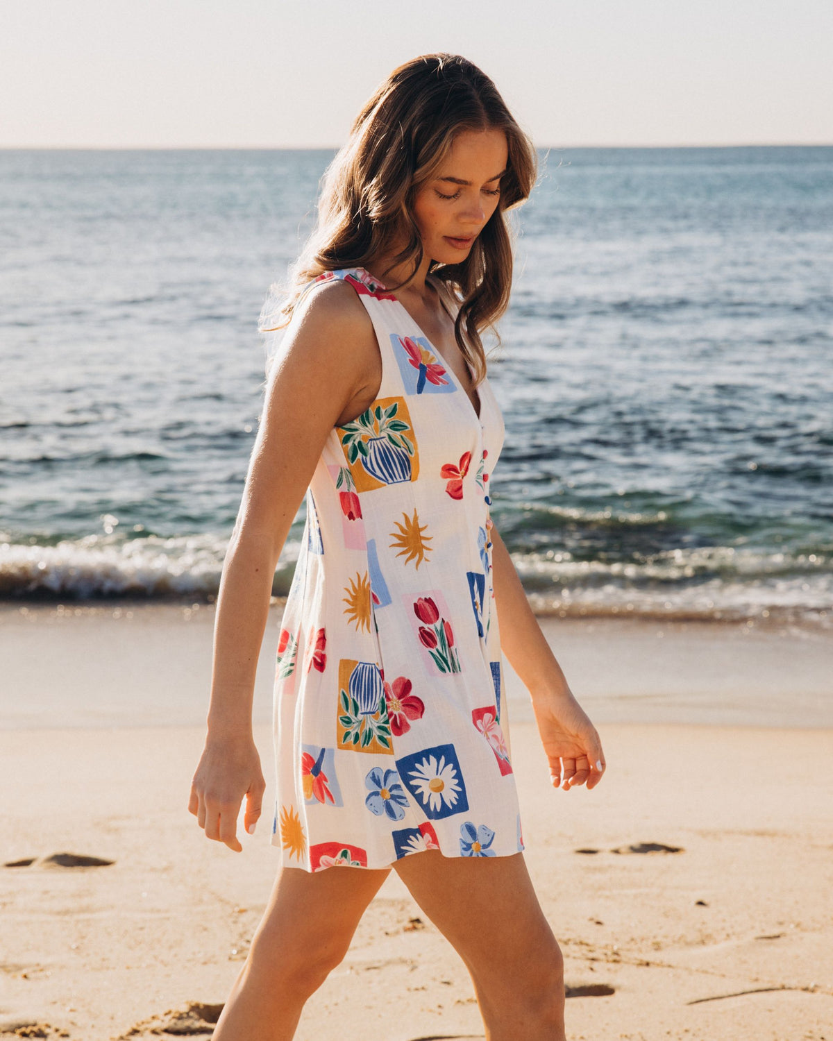 LINEN LUX / BELLE PLAYSUIT / VVNE11303