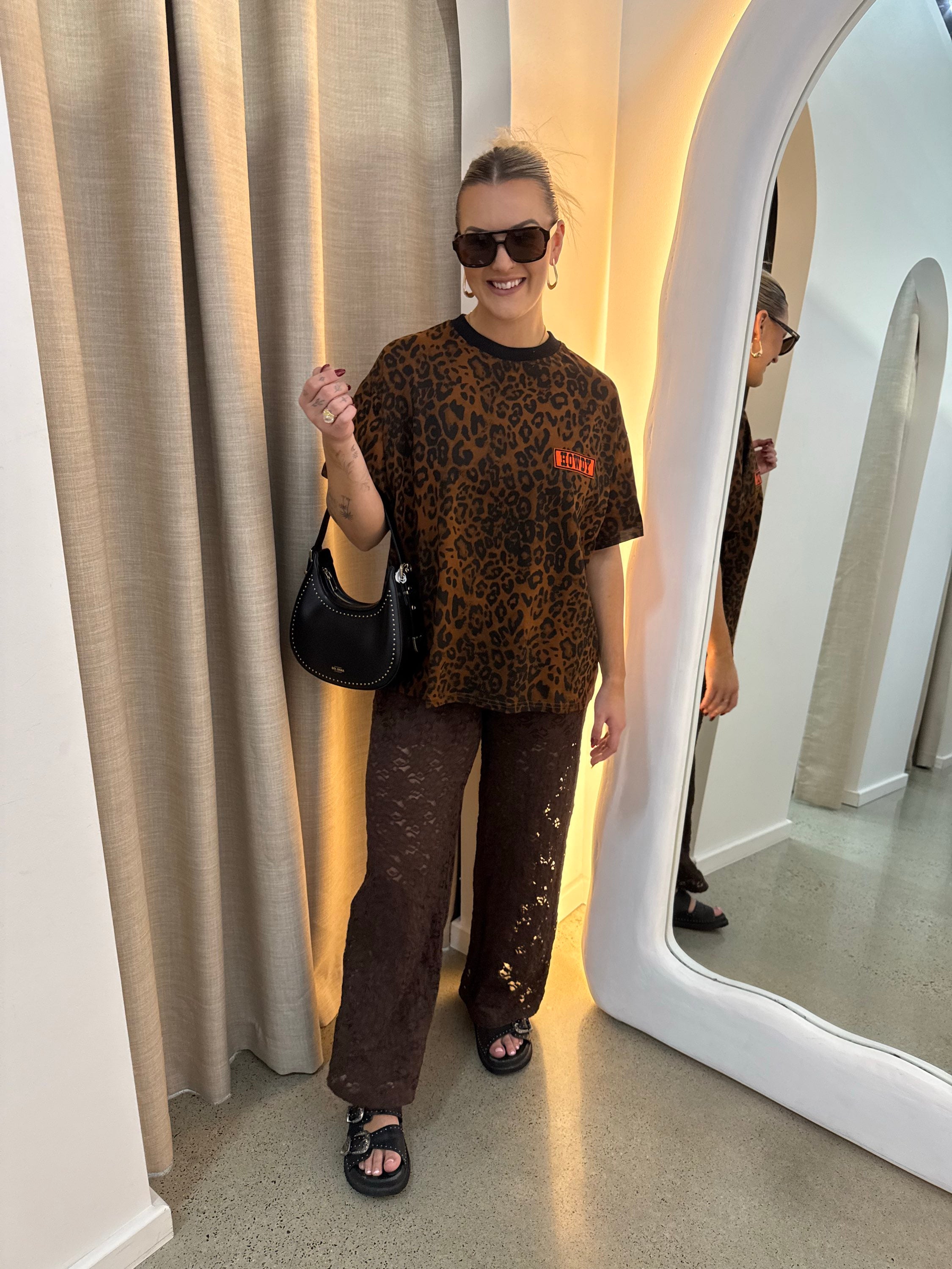 BY FRANKIE / DARK LEOPARD TEE / 791-2