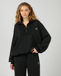 ALL ABOUT EVE / LUX ACTIVE 1/4 ZIP JUMPER / 6476143.blk