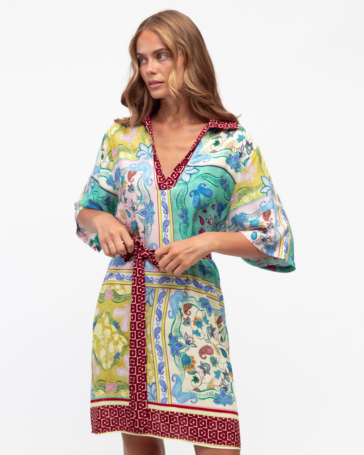 LABEL OF LOVE / GARDEN MOSAIC SHORT DRESS / LOLE70899