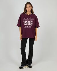ALL ABOUT EVE / NINETY FIVE V-NECK TEE / WINE / 6477134
