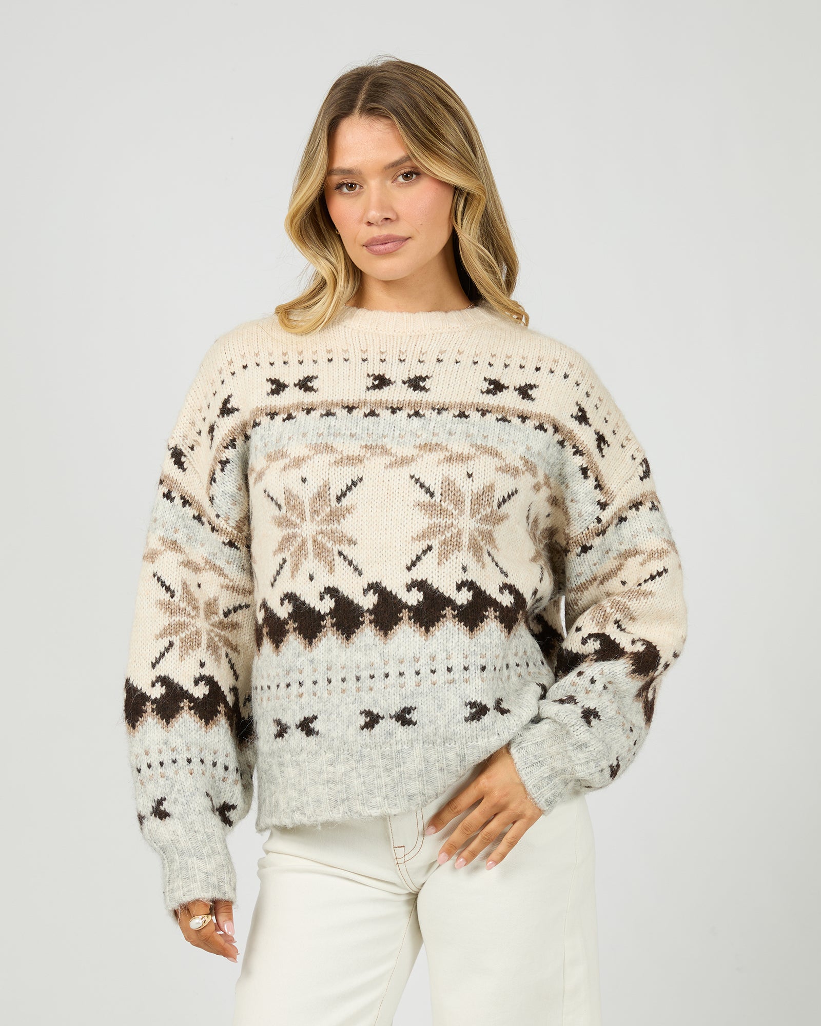 ALL ABOUT EVE / MARINA KNIT CREW JUMPER / 6476218