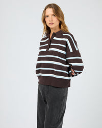 SILENT THEORY / ANITA POLO TOP / 6077111.CHOC