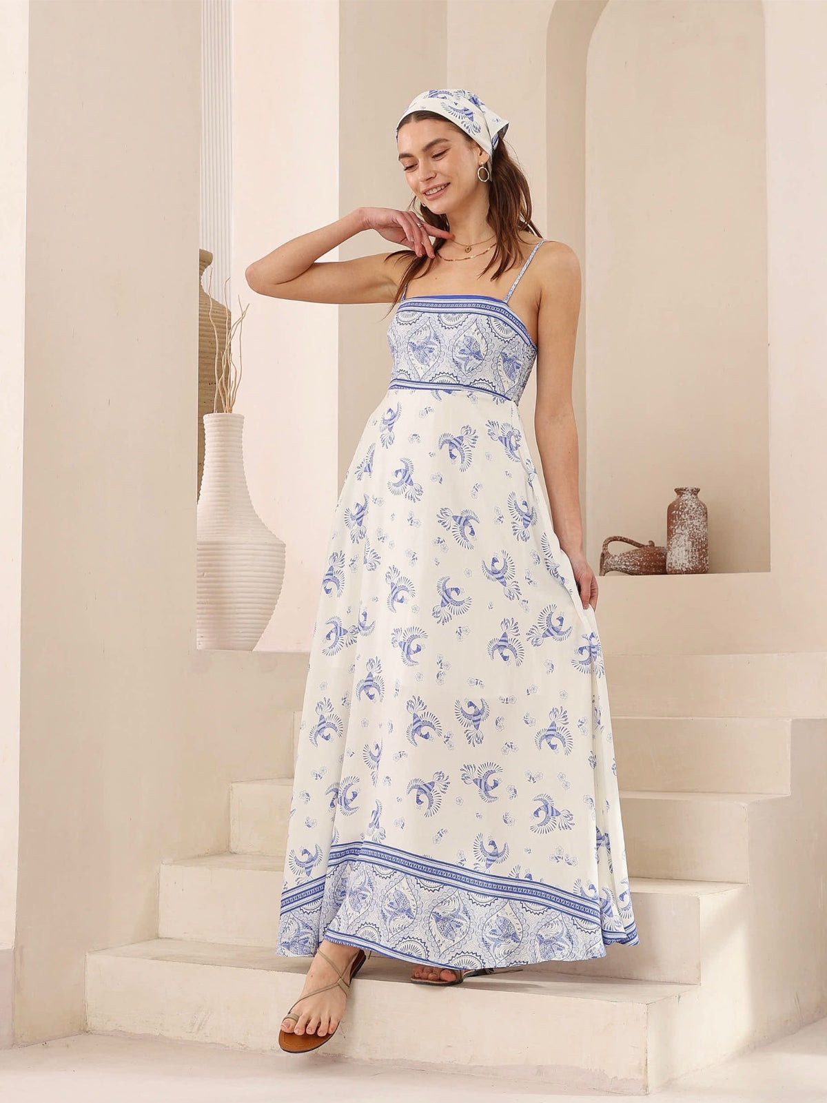 IRIS MAXI / BIRD DRESS / 2012084A-51