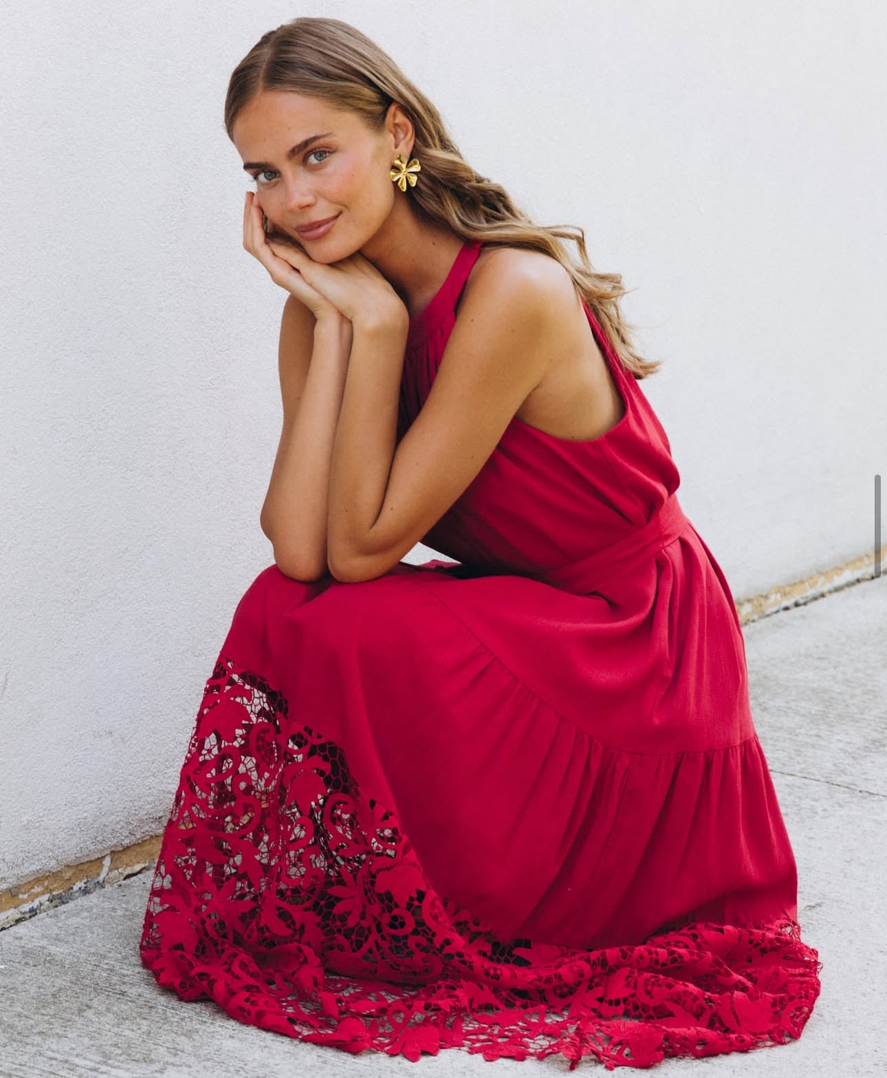 LABEL OF LOVE / CHERRY LACE DRESS / LOL70854
