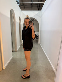 BY FRANKIE / BLACK LACE CUPRO SHORT / 579-1