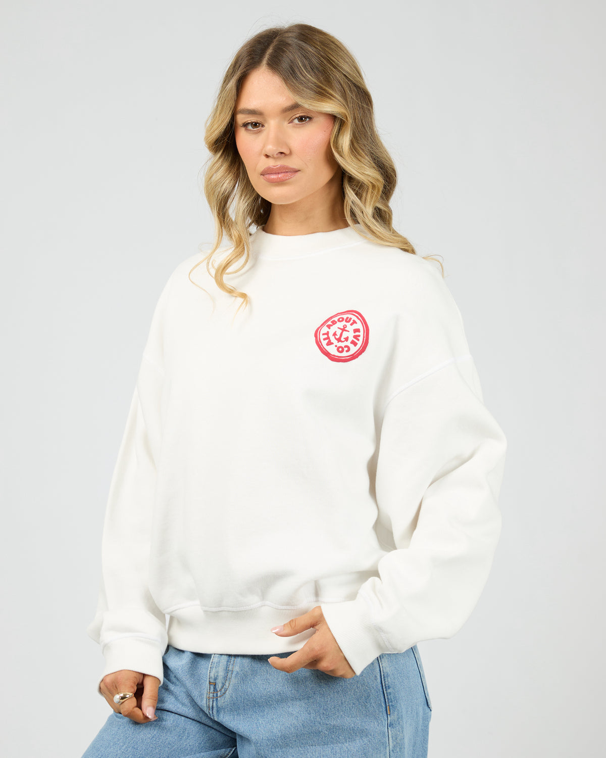 ALL ABOUT EVE / SKIPPER BOX CREW JUMPER / 6476234