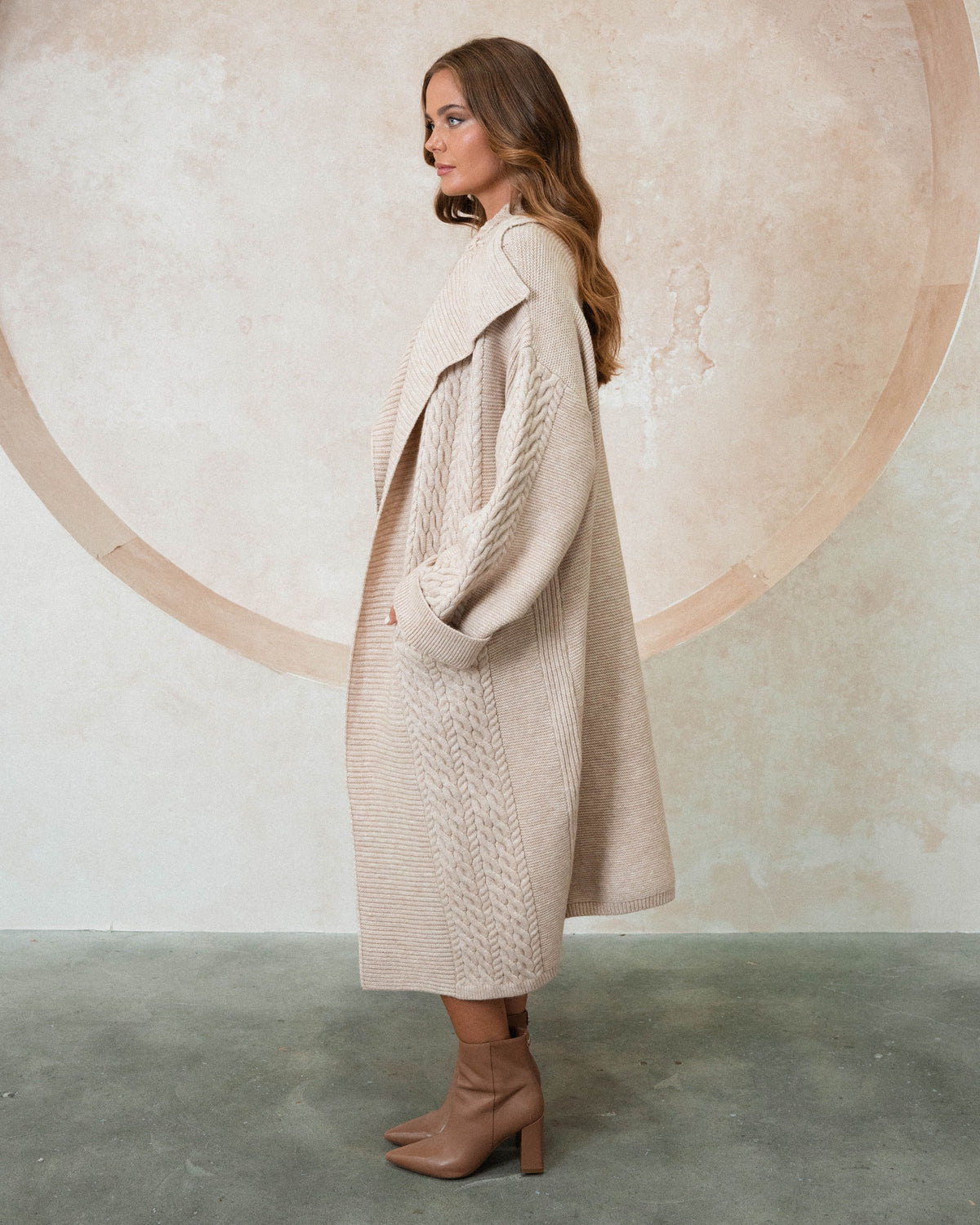 EBBY & I / GATSBY CARDIGAN/ BEIGE
