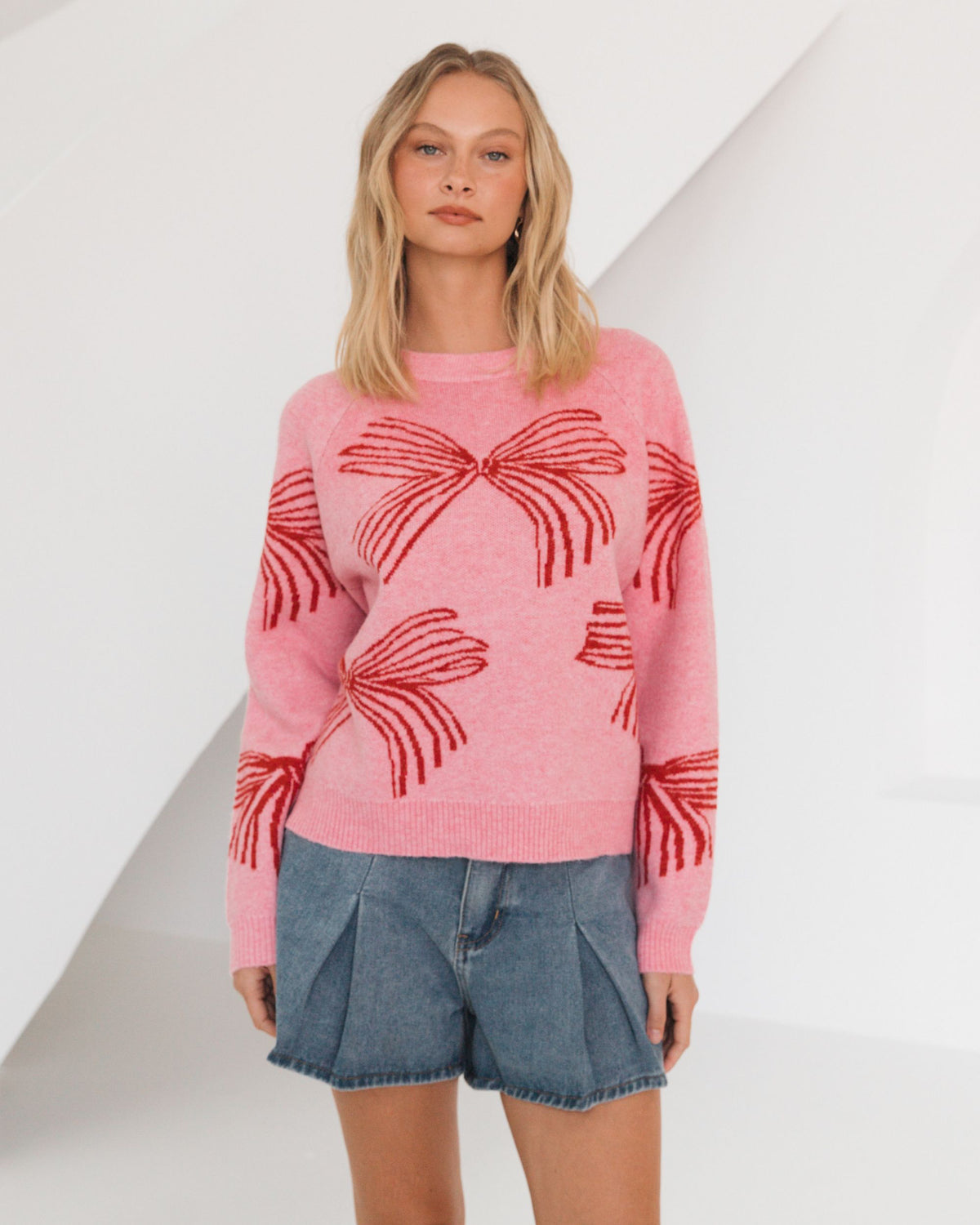 PAPER HEART / BOW KNIT JUMPER / PH13940