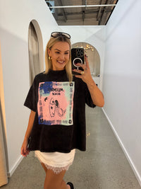 BY FRANKIE / MERMAID BEACH ACID WASH TEE / 692-3