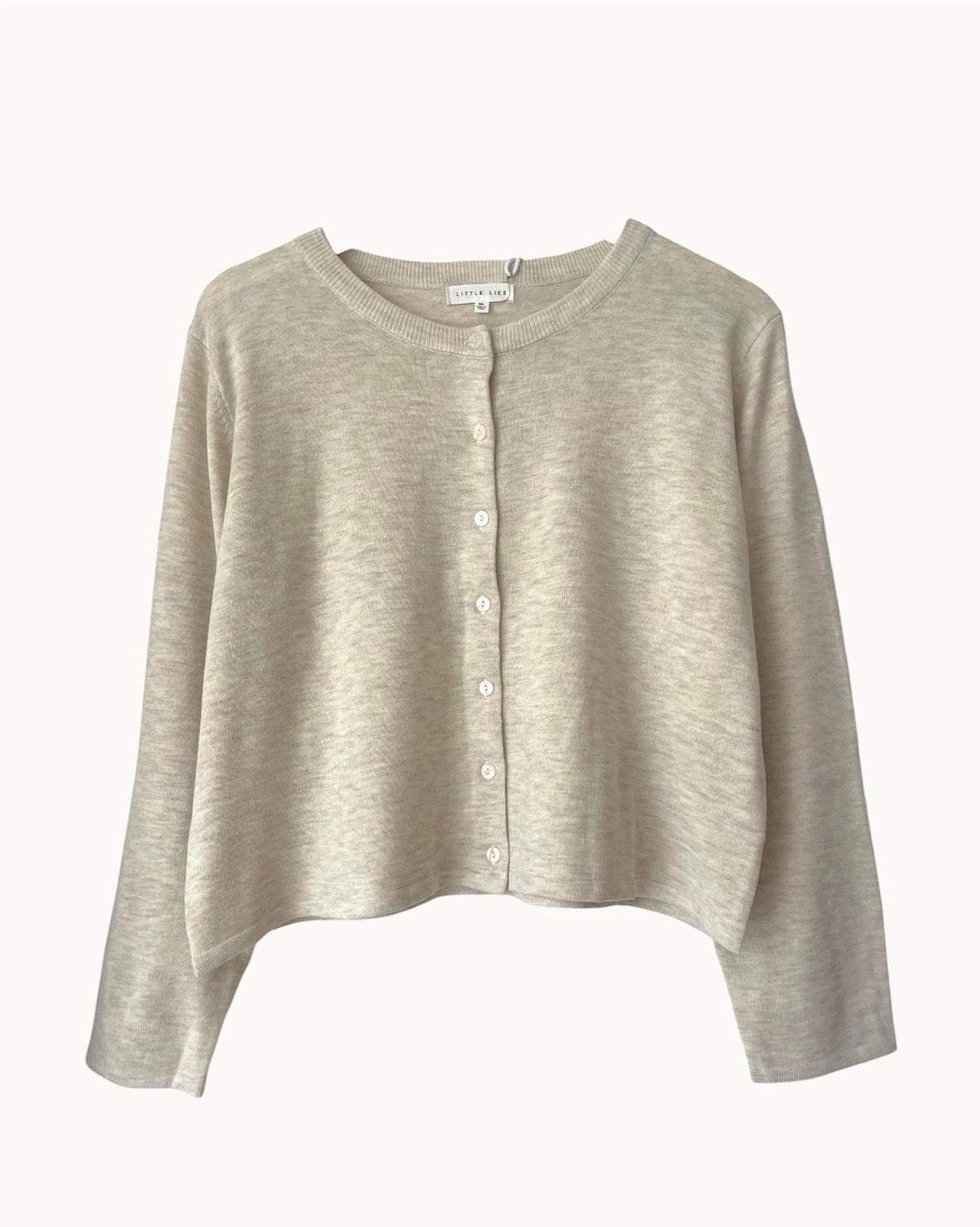 LITTLE LIES / LYDIA CARDIGAN/ OATMEAL / K25062304