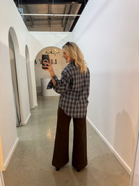 BY FRANKIE / BLUE PLAID SHIRT / 202619-3