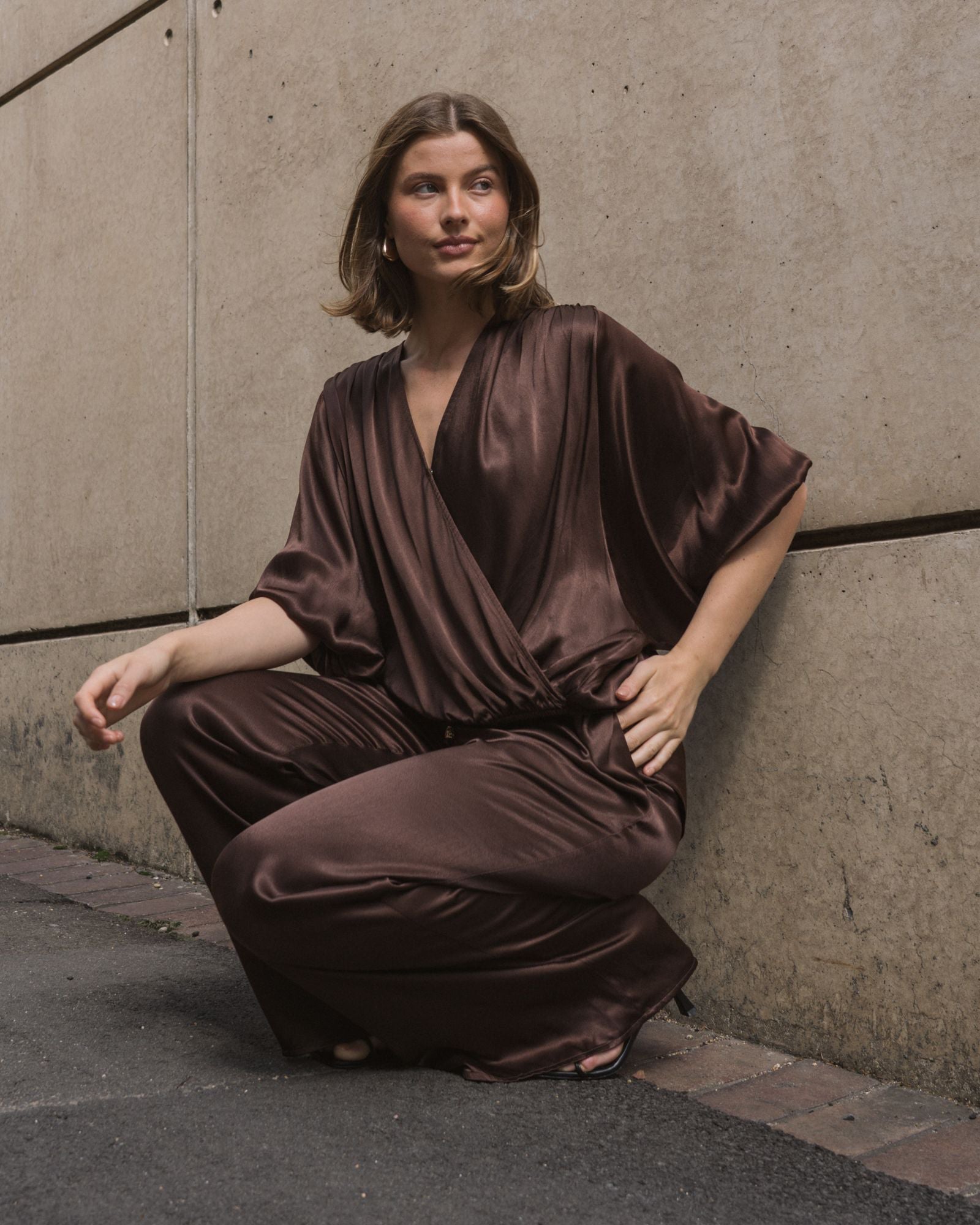 WHITE CLOSET / HERA PANT CHOCOLATE / TF9950-6