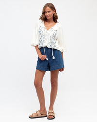 LABEL OF LOVE / AMY EMBROIDERED TOP / LOL2247