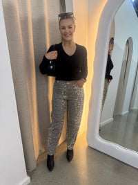 BY FRANKIE / LEOPARD BARRELLED JEANS / 934-6