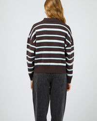 SILENT THEORY / ANITA POLO TOP / 6077111.CHOC