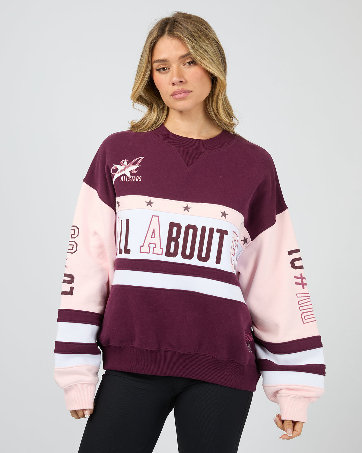 ALL ABOUT EVE / DIV ONE PANEL CREW JUMPER / 6477138.WINE