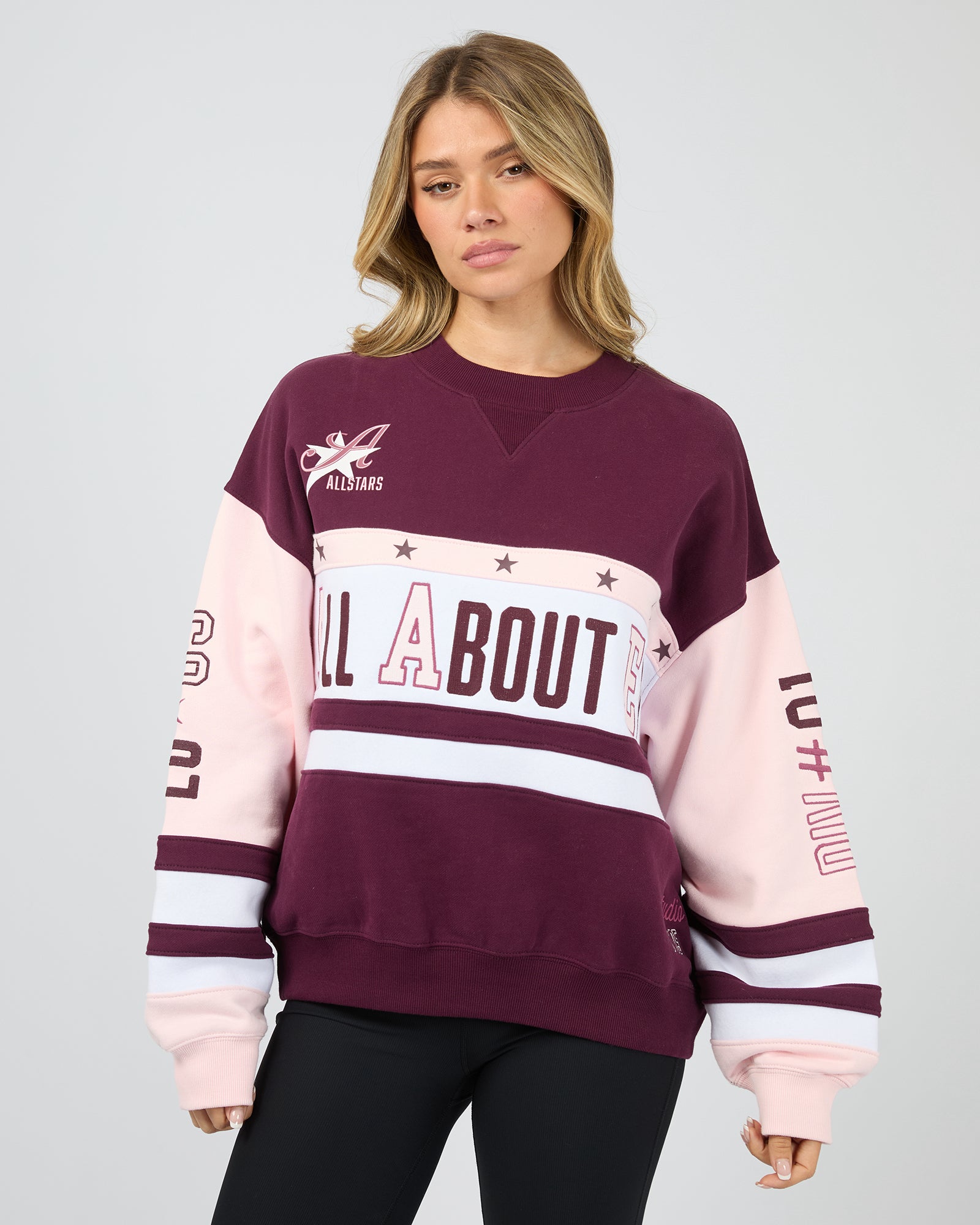 ALL ABOUT EVE / DIV ONE PANEL CREW JUMPER / 6477138.WINE